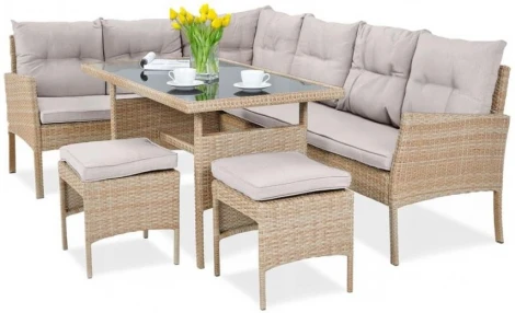 Комплект плетеной мебели Afina AFM-107B Beige (3 кор.)