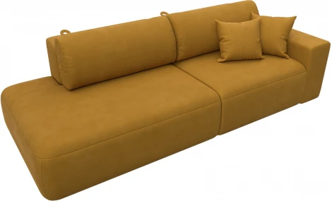 Диван прямой Лига-036 НПБ Модерн подлокотник справа Лига Диванов (Велюр) арт.127704