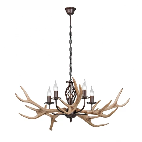 Подвесная люстра Vitaluce V1491/5 (220V, на цепи, свеча, ветки)