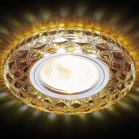 Встраиваемый точечный светильник Ambrella Декоративные Кристалл Лайт S288 BK (220V)