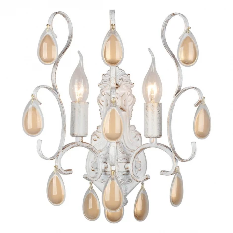 Бра Omnilux Agrigento OML-74501-02 (220V, подвески, подсвечник, свеча, лепестки)