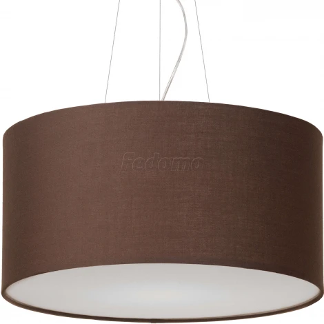 Подвес Артпром Crocus, 1 плафон, никель, коричневый с белым