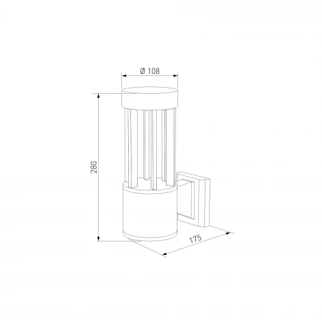 Настенный уличный светильник светодиодный IP54 Elektrostandard Apart 35193/W (a071003) (220V)