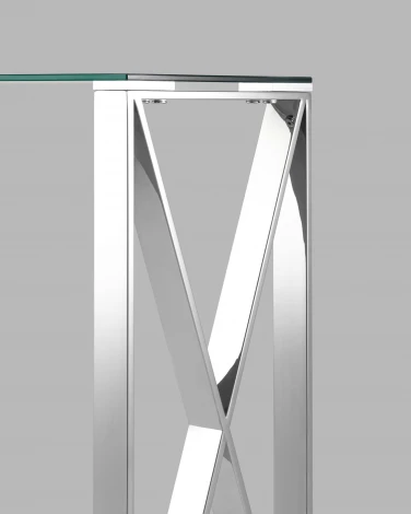 Консоль Stool Group КРОСС 115*30 серебро УТ000004646