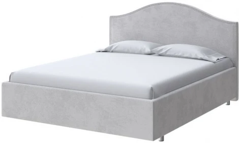 PROxSON Кровать Classic (Ткань: Велюр Teddy Стальной) 200x200