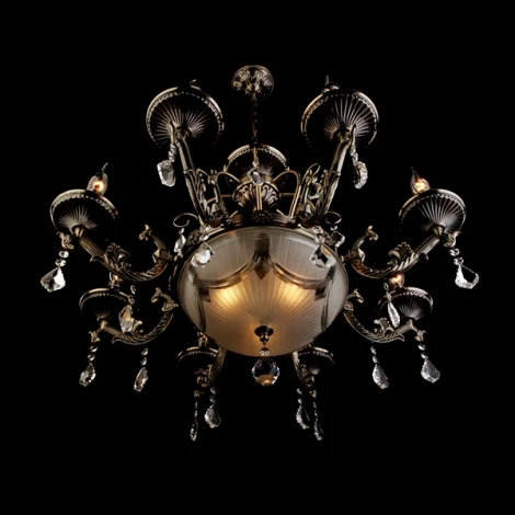 Подвесная люстра Eurosvet 22585 22585/8+3 античная бронза