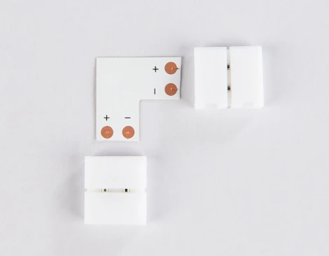 Соединитель угловой L для светодиодной ленты Ambrella Illumination GS6551 5050 12/24V (2 конт.)