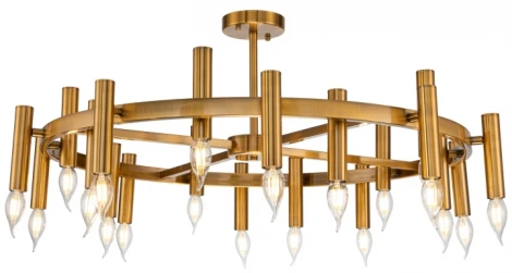 Потолочная люстра большая на штанге Leonardo 2156/05/20P Stilfort (220V, свеча)