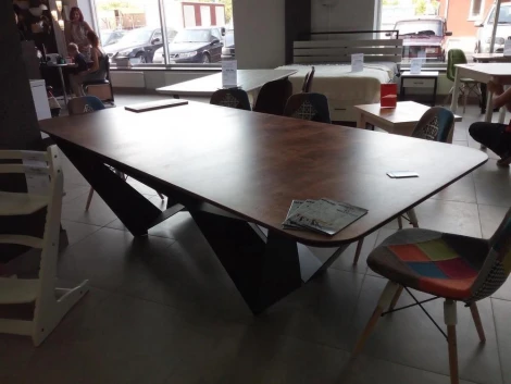 Обеденный стол Лофт MW butterfly 180х90 Белый фанера