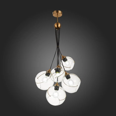 Подвесной светильник Evoluce Satturo SLE103103-06 (220V, на проводе, шарики)