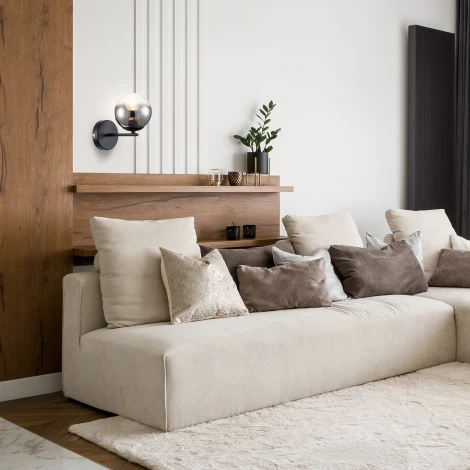 Бра Balance 1119/1A E14*40W Black (220V, шар)