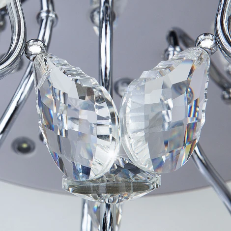 Потолочная люстра Eurosvet Bloomy 80115/15 хром/синий+красный+фиолетовый