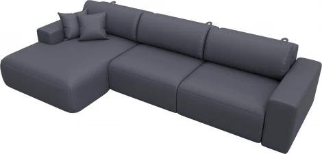 Диван угловой Лига-036 НПБ Классик Лонг левый угол Лига Диванов (Экокожа) арт.127793L