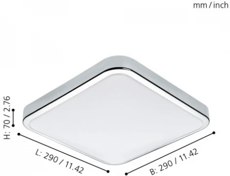 Настенно-потолочный светильник Eglo Manilva 1 96229 (LED, 220V, IP44)