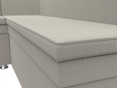 Диван кухонный угловой Уют левый угол (Бежевый/Рогожка) Лига Диванов арт.124130L