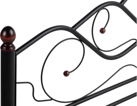 Двуспальная кровать Woodville Виктори 2 160х200 черная 402992