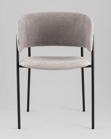 Кресло Нэлли New буклированный велюр серый Stool Group арт.УТ000039978