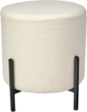 Стул-пуф Bradex Home Otis белый, искусственный мех (RF 0660)