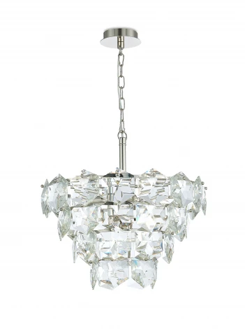 Подвесная люстра каскадная Simple Story 1098 1098-6PL (220V, хрусталь, на цепи)
