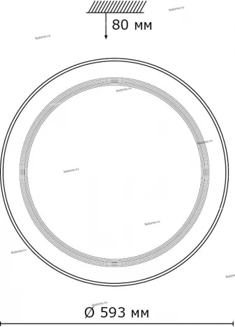 Настенно-потолочный светильник Sonex Liga 2011/C
