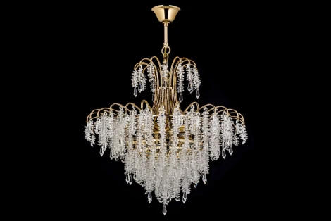 Подвесная люстра Arti Lampadari Erli E 1.5.60.105 GB (220V, хрусталь, на цепи)