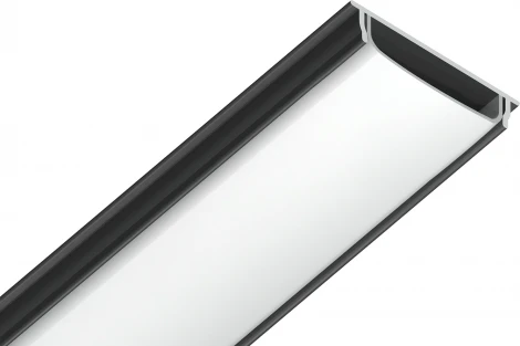 Алюминиевый профиль накладной гибкий для светодиодной ленты до 15мм Ambrella Illumination GP1600BK