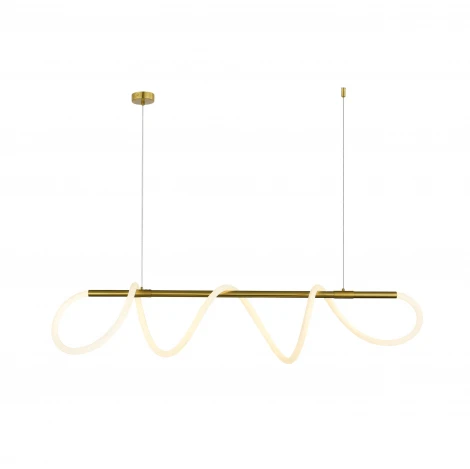 Подвесной светильник Donolux Tuba DLSP18900W1260Brass 70Вт неон D25xL3600мм 3000К, IP20, цвет арматуры латунь