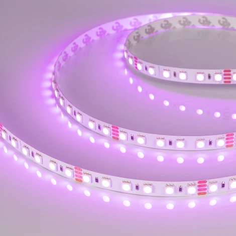 Светодиодная лента RT-B84-10mm 24V RGB (21 W/m, IP20, 5060, 5m) (Arlight, Открытый) 021475(2)