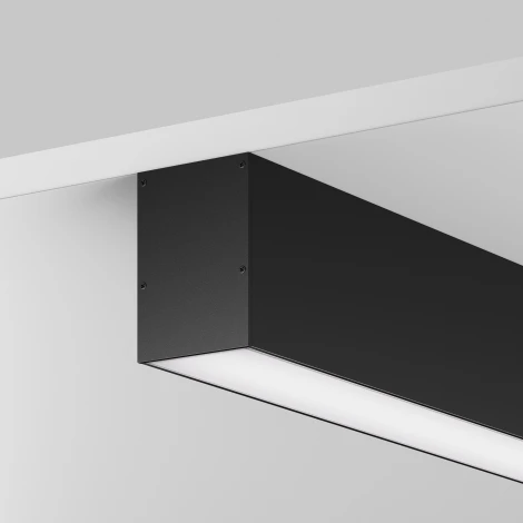 Алюминиевый профиль накладной-подвесной 50х70 черный 2 м Maytoni Led Strip 633017