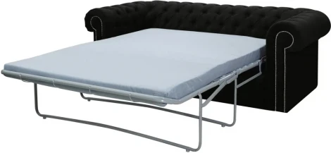 Диван Chesterfield ОГОГО (арт.344642), (Ткань/Черный)
