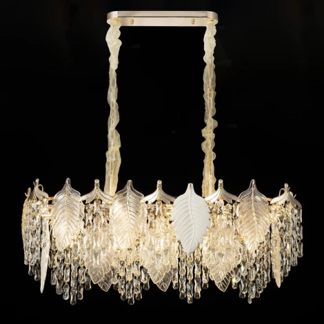 Подвесная люстра Citilux Darby CL309272 (220V, подвески, на цепи, листья)