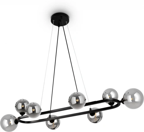 Подвесной светильник Freya Globos FR5222PL-08B (220V, на тросе, шарики, молекулы)