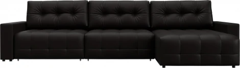 Диван угловой с полками Лига-053 НПБ Лонг Лига Диванов (Экокожа) арт.128965