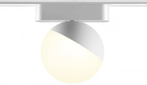 Трековый светильник Novotech Smal 359263 SHINO белый для низковольтного шинопровода IP20 LED 10W 48V 800Лм 3000К (шар)