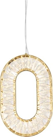 Подвесной светильник Newport 3670 3671/S champagne gold (LED, 220V, хрусталь, на тросе)