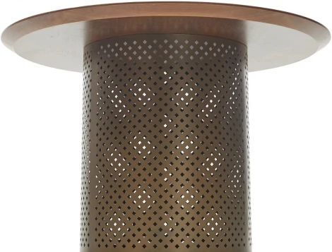 Стол RAFAEL 120 Орех 3001 МДФ / Бронза, ®DISAUR