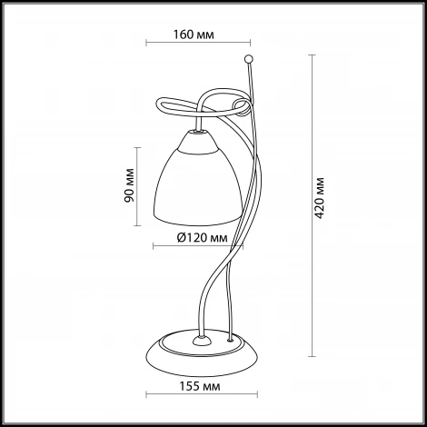 Интерьерная настольная лампа Odeon Light Kaena 2120/1T