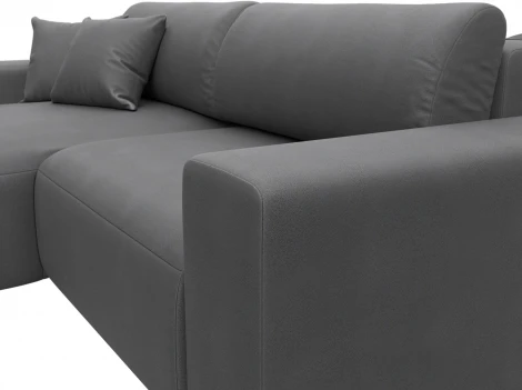 Диван угловой Лига-036 НПБ Классик левый угол Лига Диванов (Замша) арт.127741L