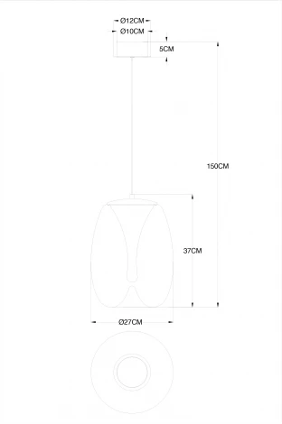 Подвесной светильник Divinare Campo 5874/09 SP-15 (LED, 220V, на проводе)