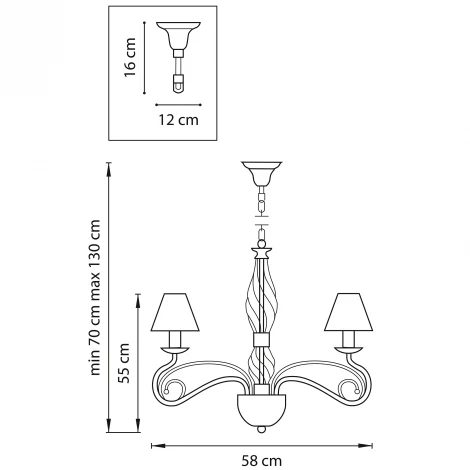 Подвесная люстра Lightstar Esedra 782060