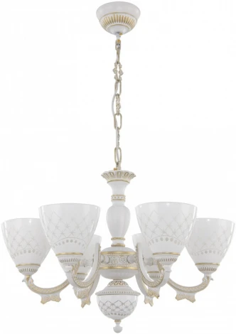 Подвесная люстра Arte Milano AM343837 343837/6 WT+G (220V, на цепи)