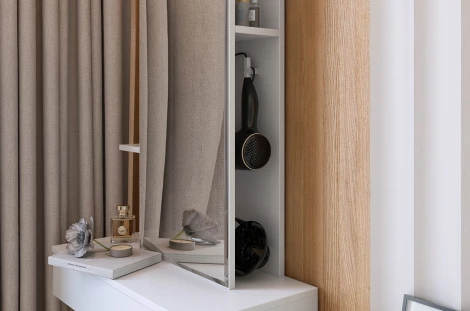 Трюмо Мария Mebelson (ЛДСП/Светлое дерево) арт.STM-01.2552