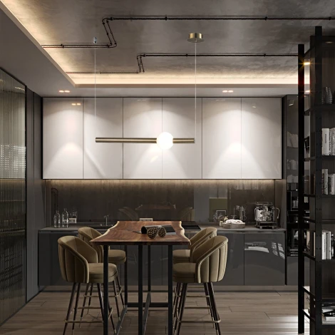 Подвесной светильник Lumien Hall Greniya LH8023/1PC-GD-WT