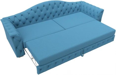 Диван прямой Артис (Голубой/Рогожка) Лига Диванов арт.123266