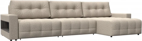 Диван угловой с полками Лига-053 НПБ Лонг Лига Диванов (Велюр) арт.128973