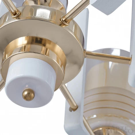 Подвесная люстра Arte Milano Florentia-6087 306087/6 Wh/Gd (220V, на цепи)
