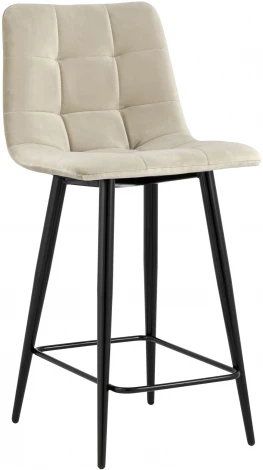 Стул полубарный Stool Group Джанго велюр бежевый высота сиденья 60 см УТ000035297