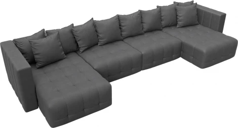 Диван П-образный Лига-052 НПБ Лонг Лига Диванов (Замша) арт.128860