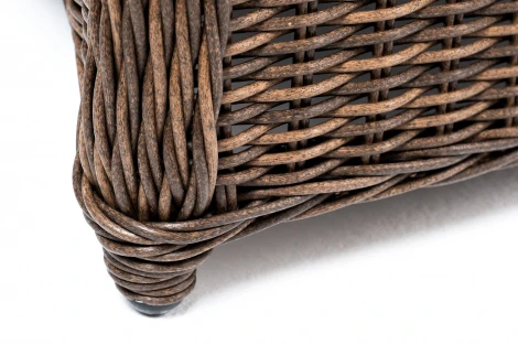 Диван двухместный плетенный из ротанга, цвет коричневый 4SIS Равенна YH-C2104W brown