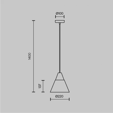 Подвесной светильник Maytoni Bicones P359-PL-01-W (220V, на проводе, круглые)